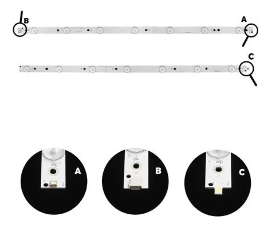 Kit Barras De Led Para Tv 55pug6102 55pug6801/6212
